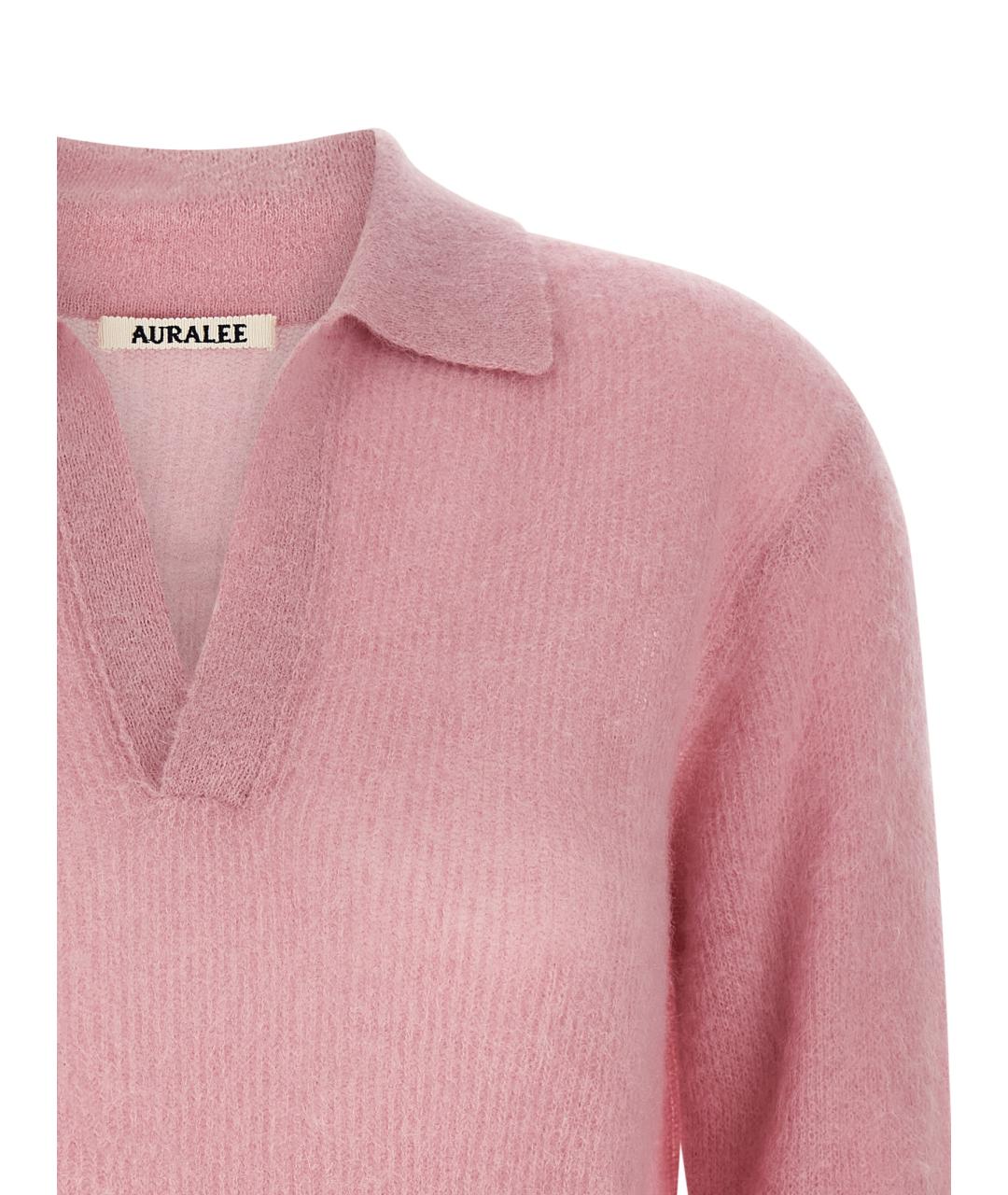 AURALEE Розовый шерстяной джемпер / свитер, фото 3