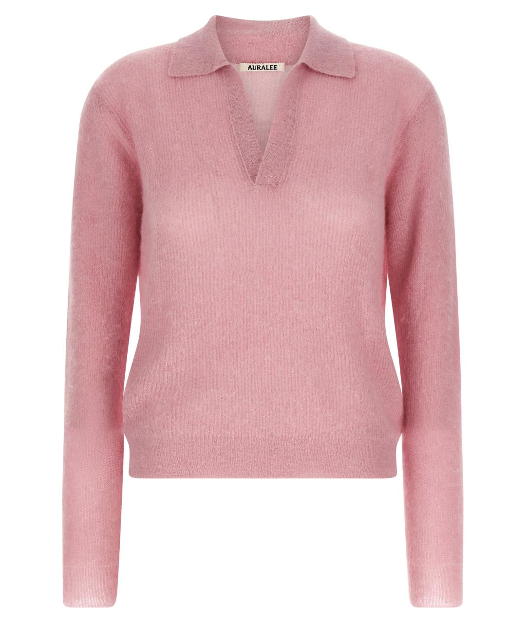 AURALEE Розовый шерстяной джемпер / свитер, фото 1