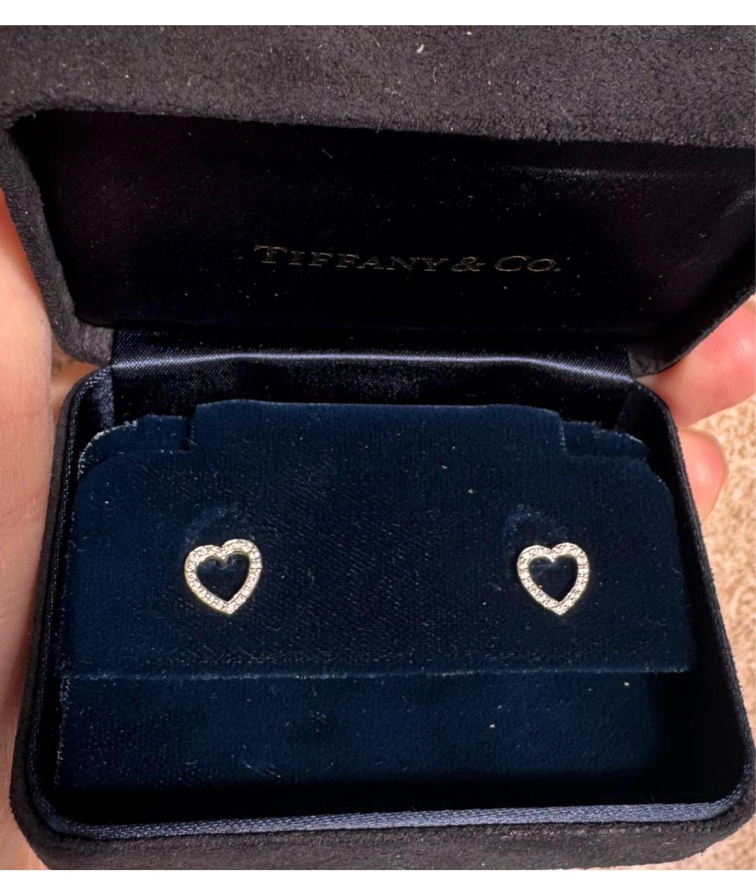 TIFFANY&CO Серебряные платиновые серьги, фото 3