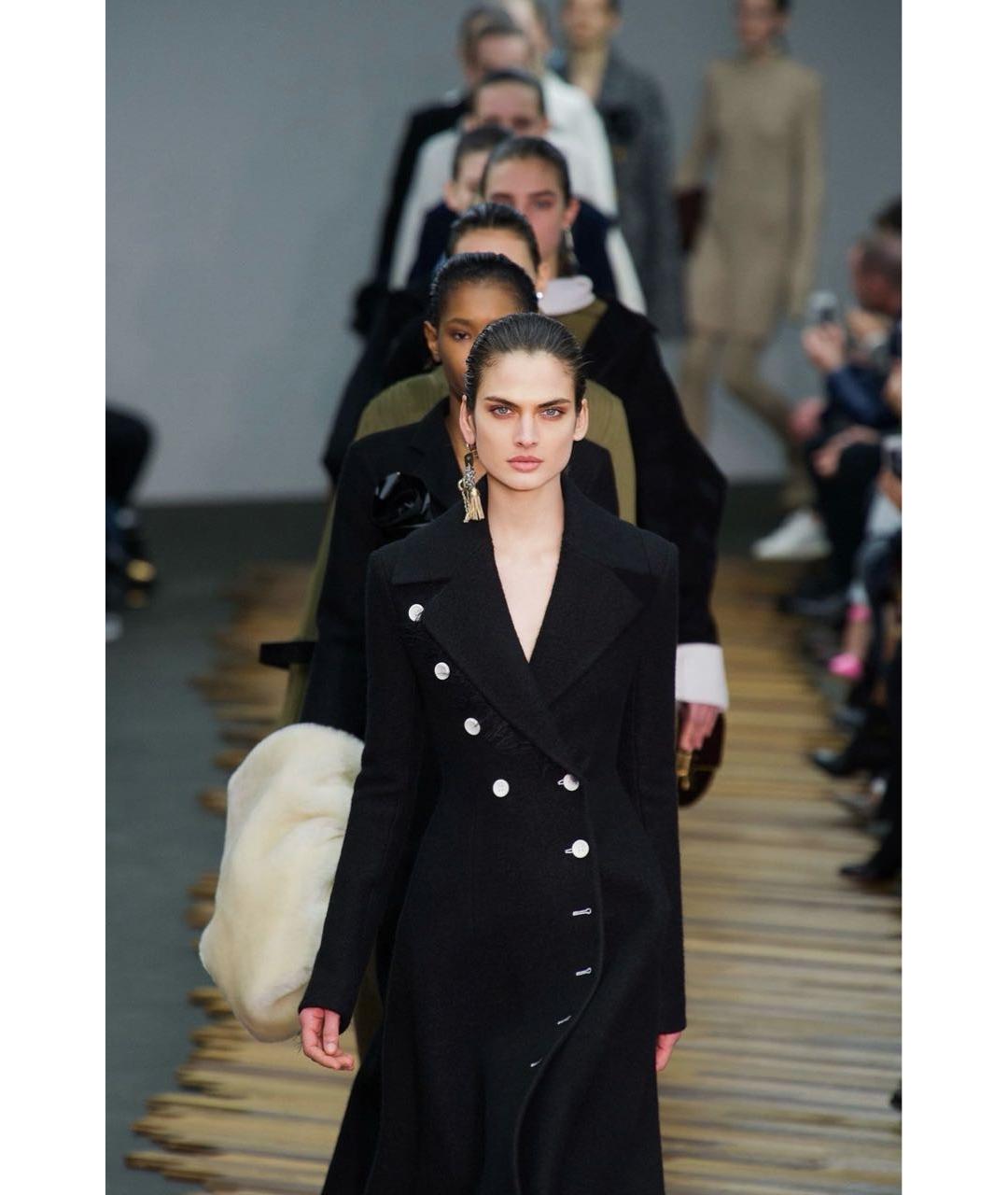 CELINE Черное шерстяное пальто, фото 8