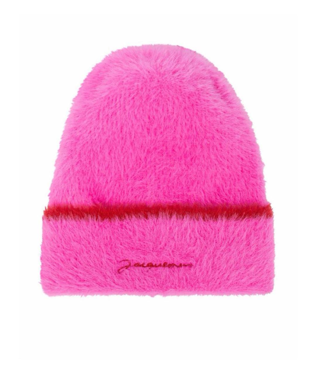 JACQUEMUS Розовая шерстяная шапка, фото 5
