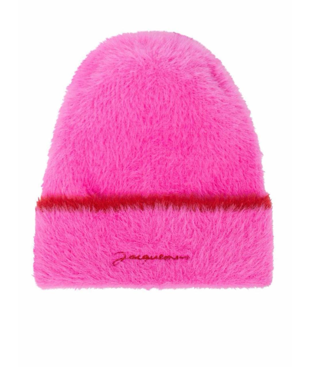 JACQUEMUS Розовая шерстяная шапка, фото 1