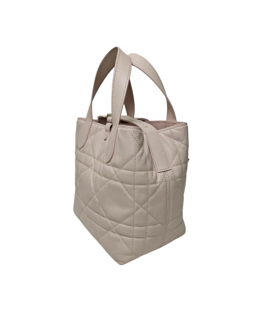 CHRISTIAN DIOR Розовая кожаная сумка через плечо, фото 6