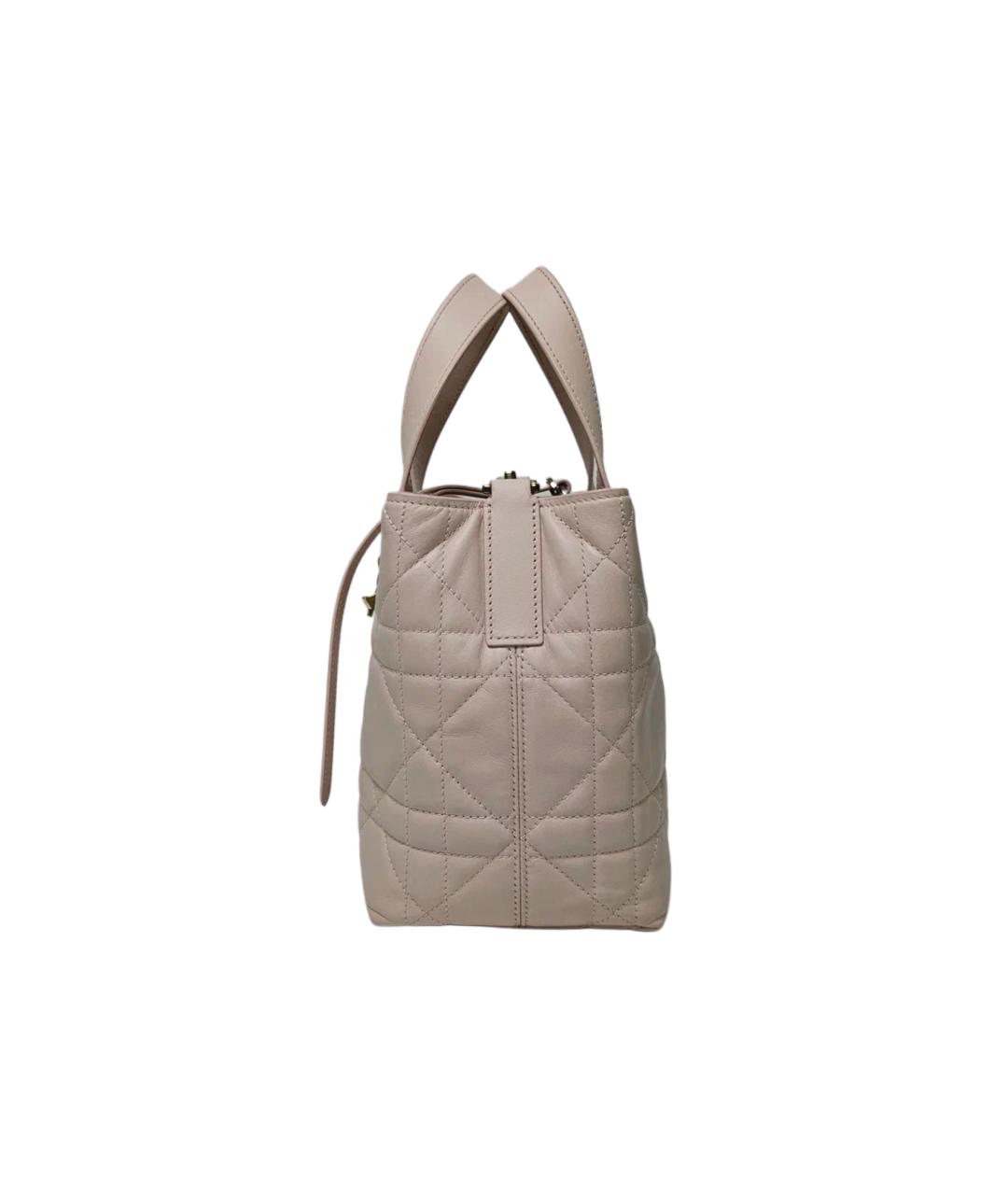 CHRISTIAN DIOR Розовая кожаная сумка через плечо, фото 7