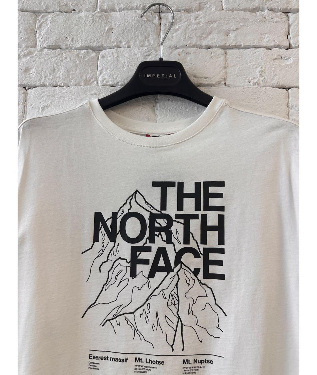 THE NORTH FACE Белая хлопковая футболка, фото 3