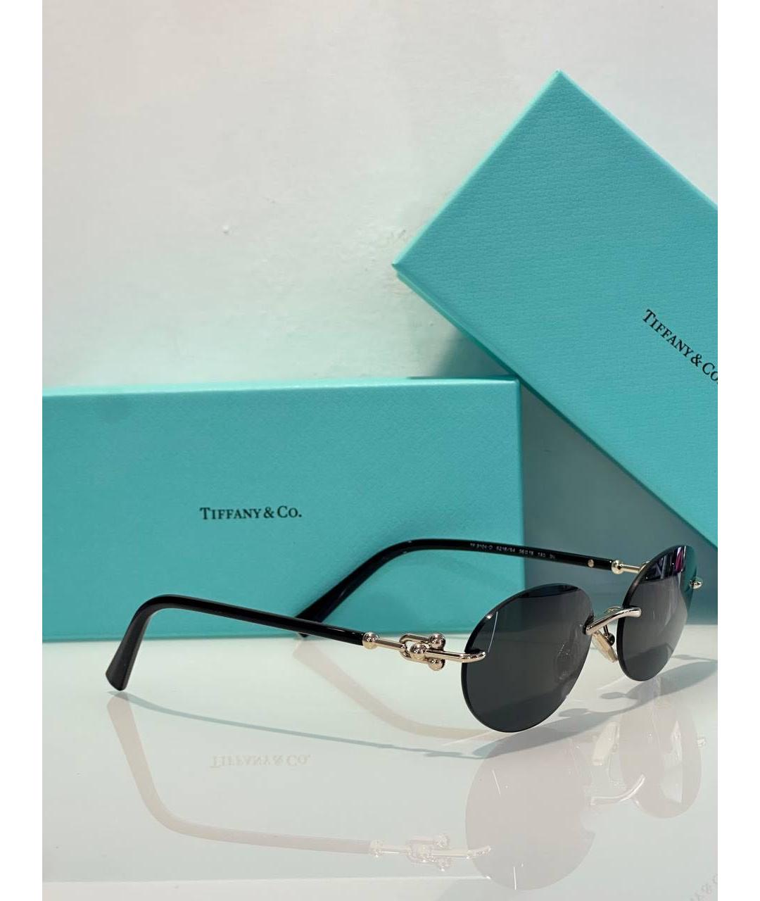 TIFFANY&CO Черные пластиковые солнцезащитные очки, фото 2