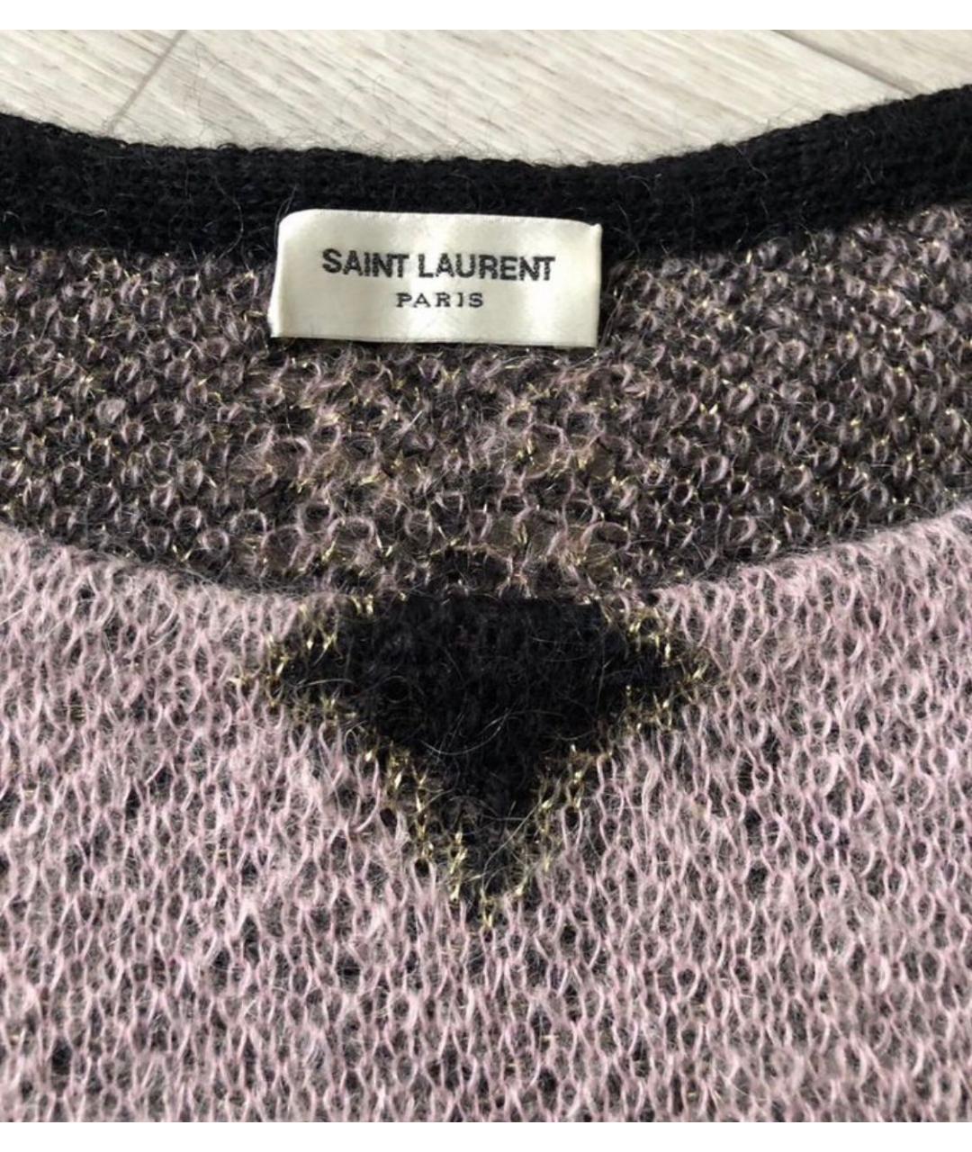 SAINT LAURENT Черный шерстяной джемпер / свитер, фото 5
