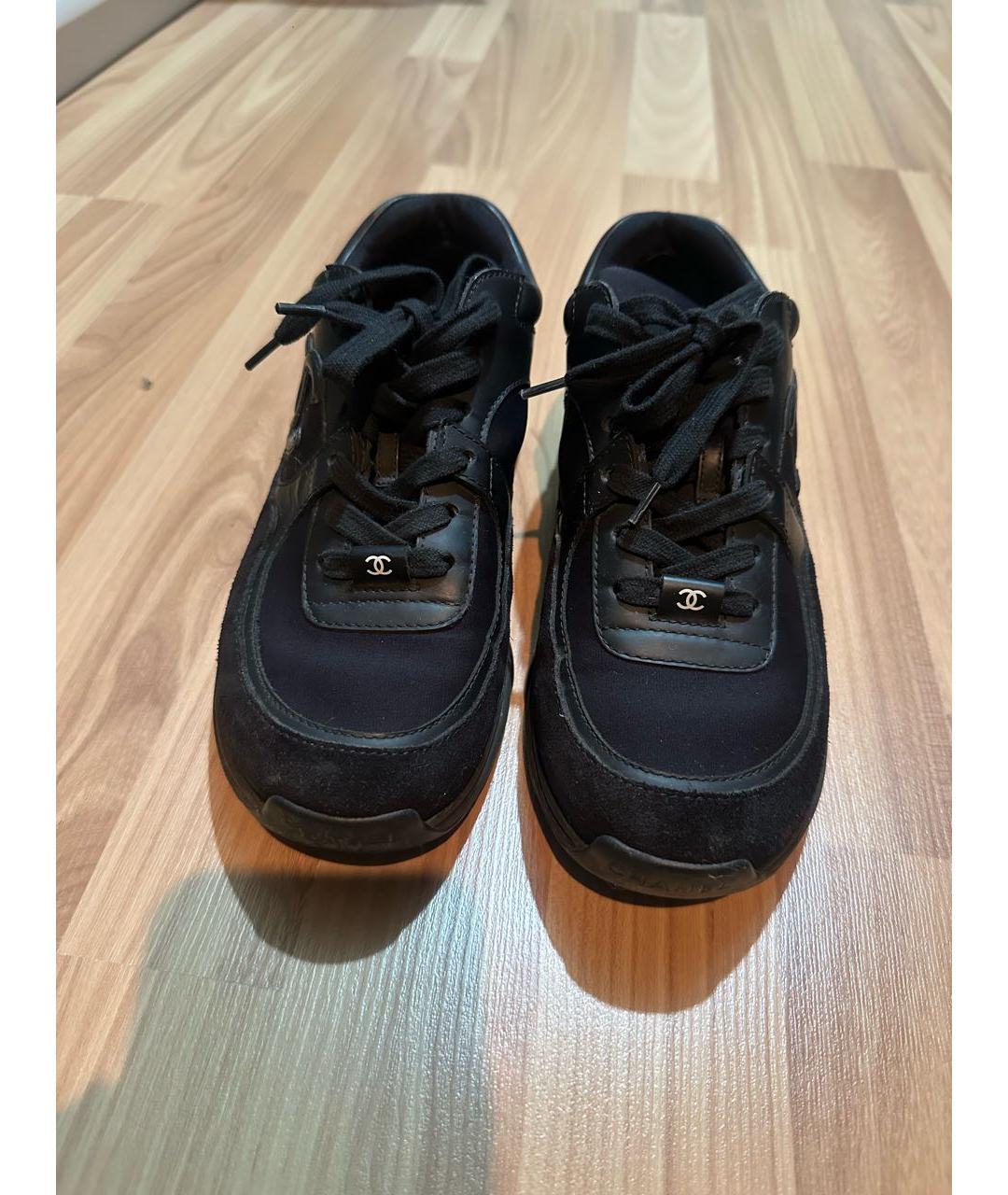 CHANEL Черные кроссовки, фото 2