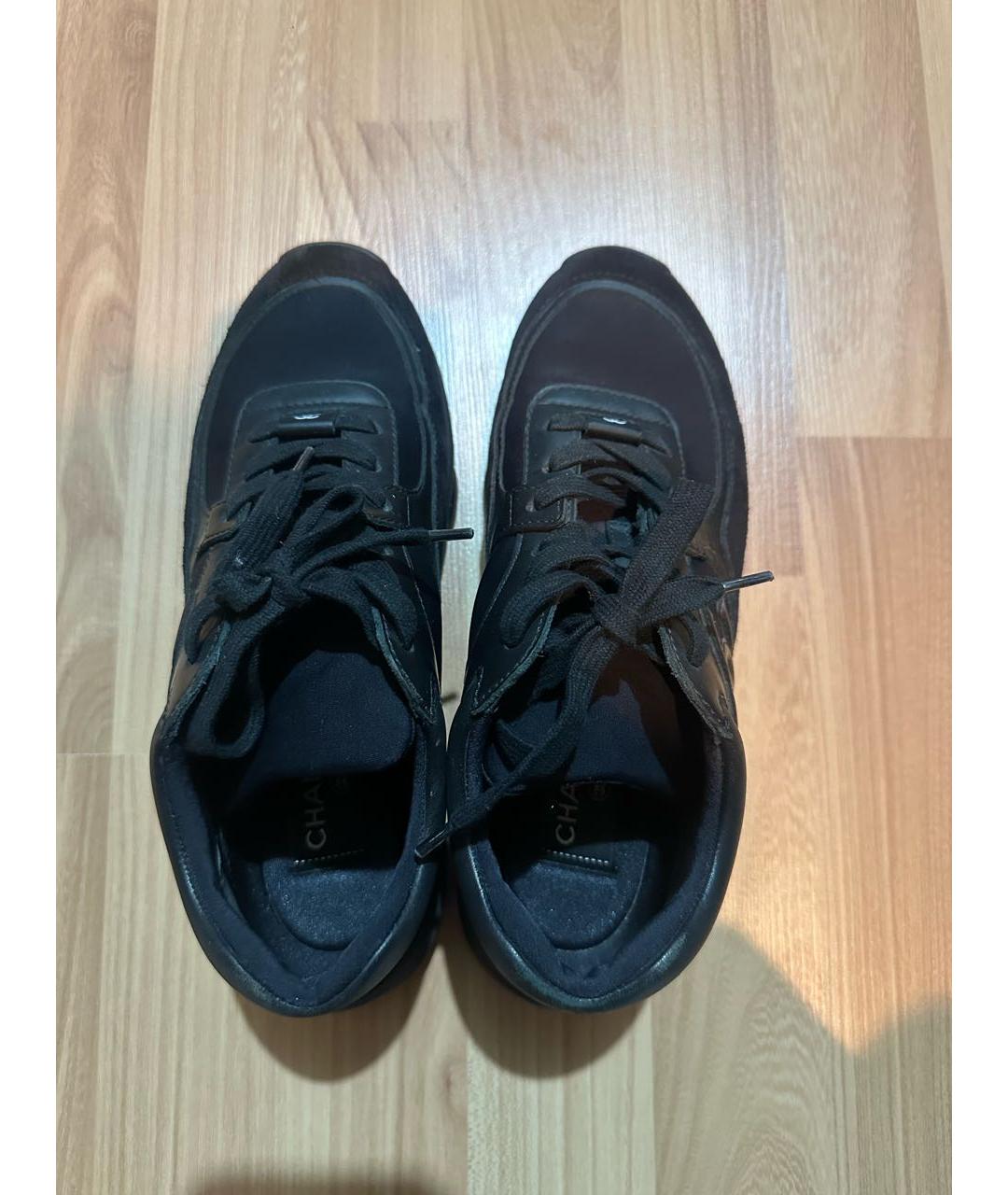 CHANEL Черные кроссовки, фото 5