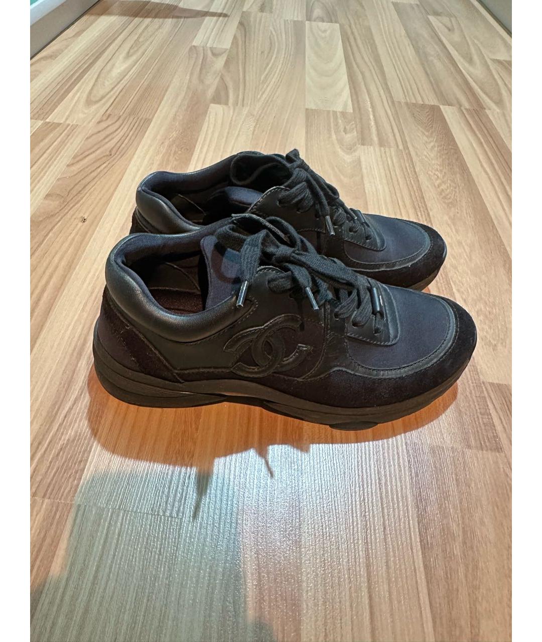 CHANEL Черные кроссовки, фото 3