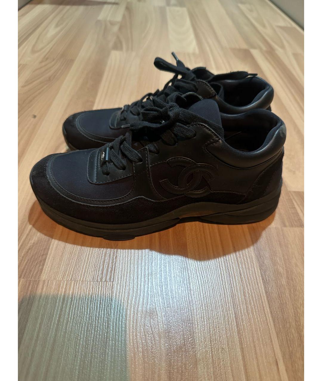 CHANEL Черные кроссовки, фото 8