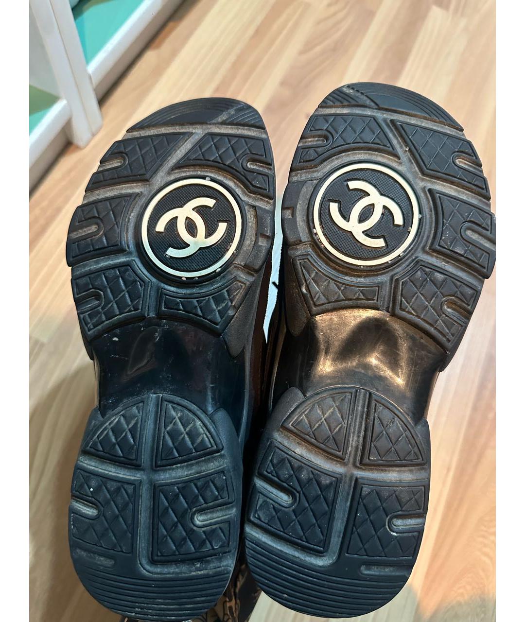 CHANEL Черные кроссовки, фото 6