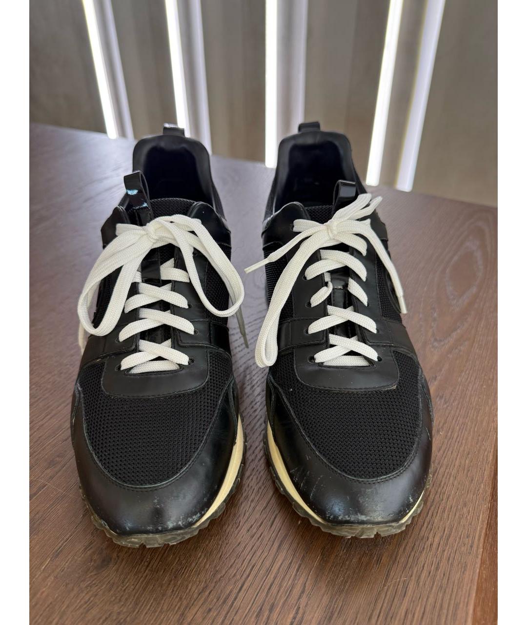 LOUIS VUITTON Черные кожаные кроссовки, фото 2