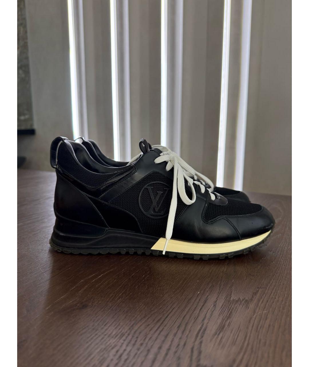 LOUIS VUITTON Черные кожаные кроссовки, фото 6