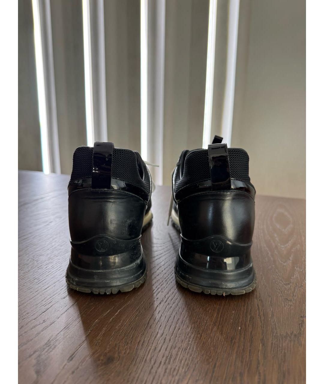 LOUIS VUITTON Черные кожаные кроссовки, фото 4