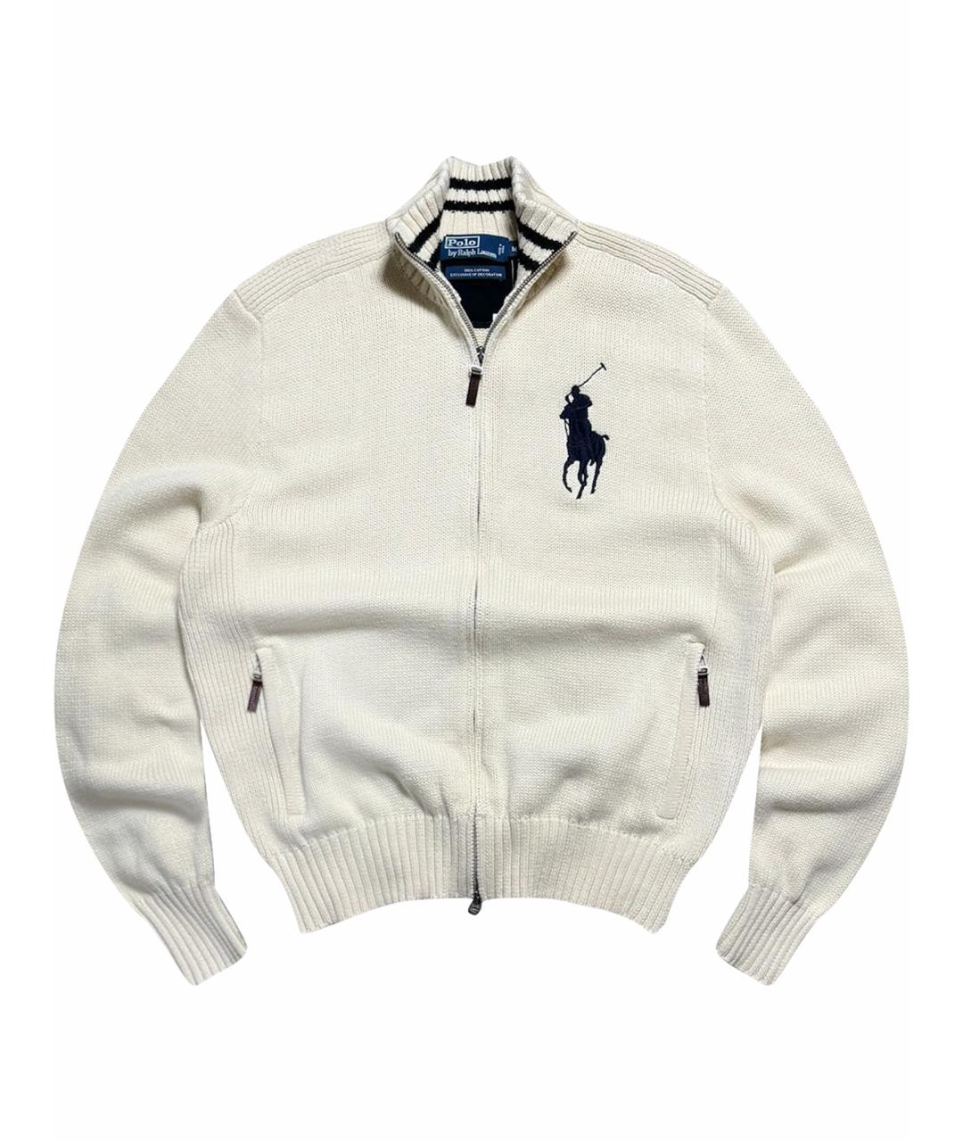 POLO RALPH LAUREN Бежевый хлопковый кардиган, фото 1