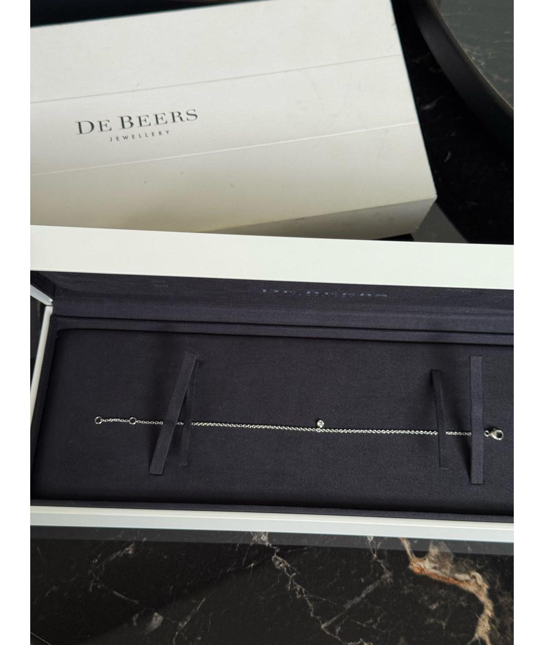 DE BEERS Серебрянный браслет из белого золота, фото 4
