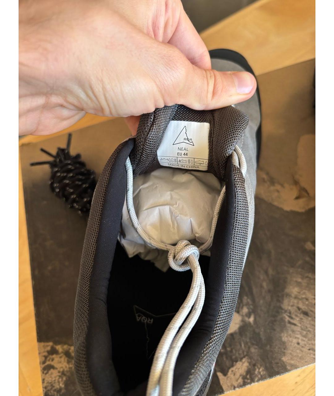 ROA Серые низкие кроссовки / кеды, фото 5