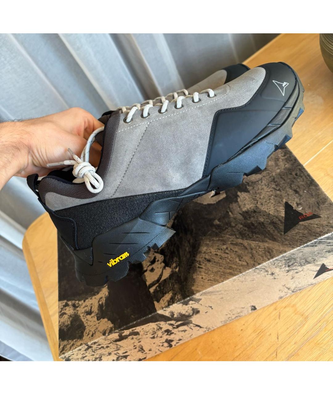 ROA Серые низкие кроссовки / кеды, фото 3