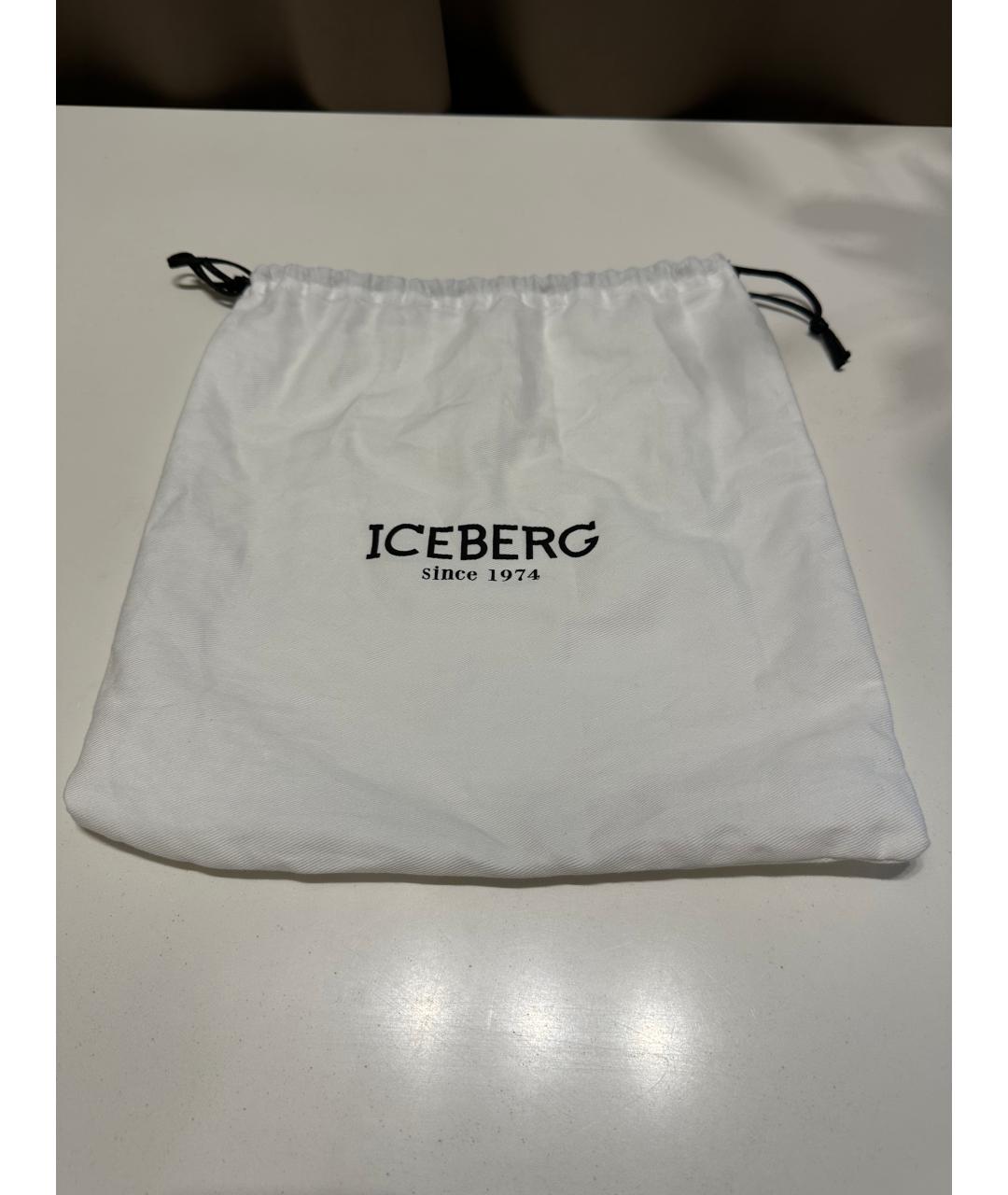 ICEBERG Хаки кожаный ремень, фото 5