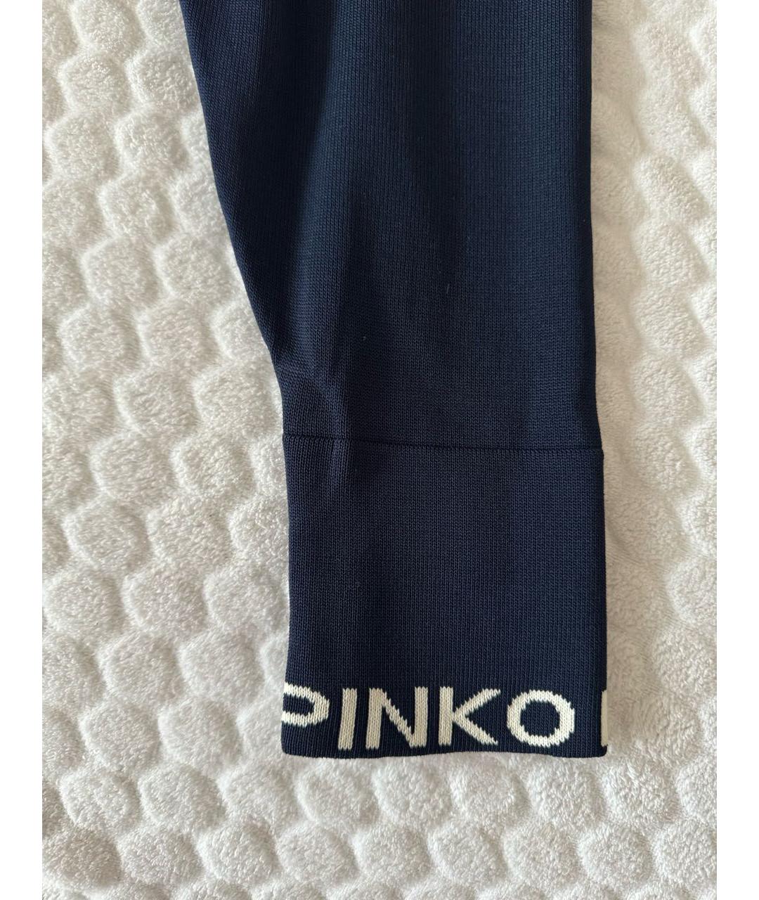 PINKO Темно-синие вискозные леггинсы и велосипедки, фото 4