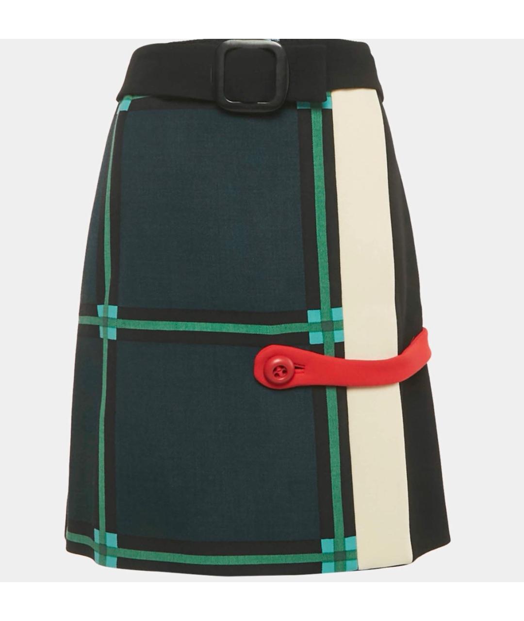 PRADA Мульти юбка мини, фото 5