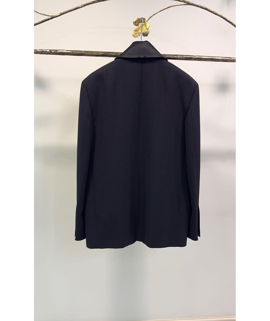 JIL SANDER Черный вискозный жакет/пиджак, фото 2