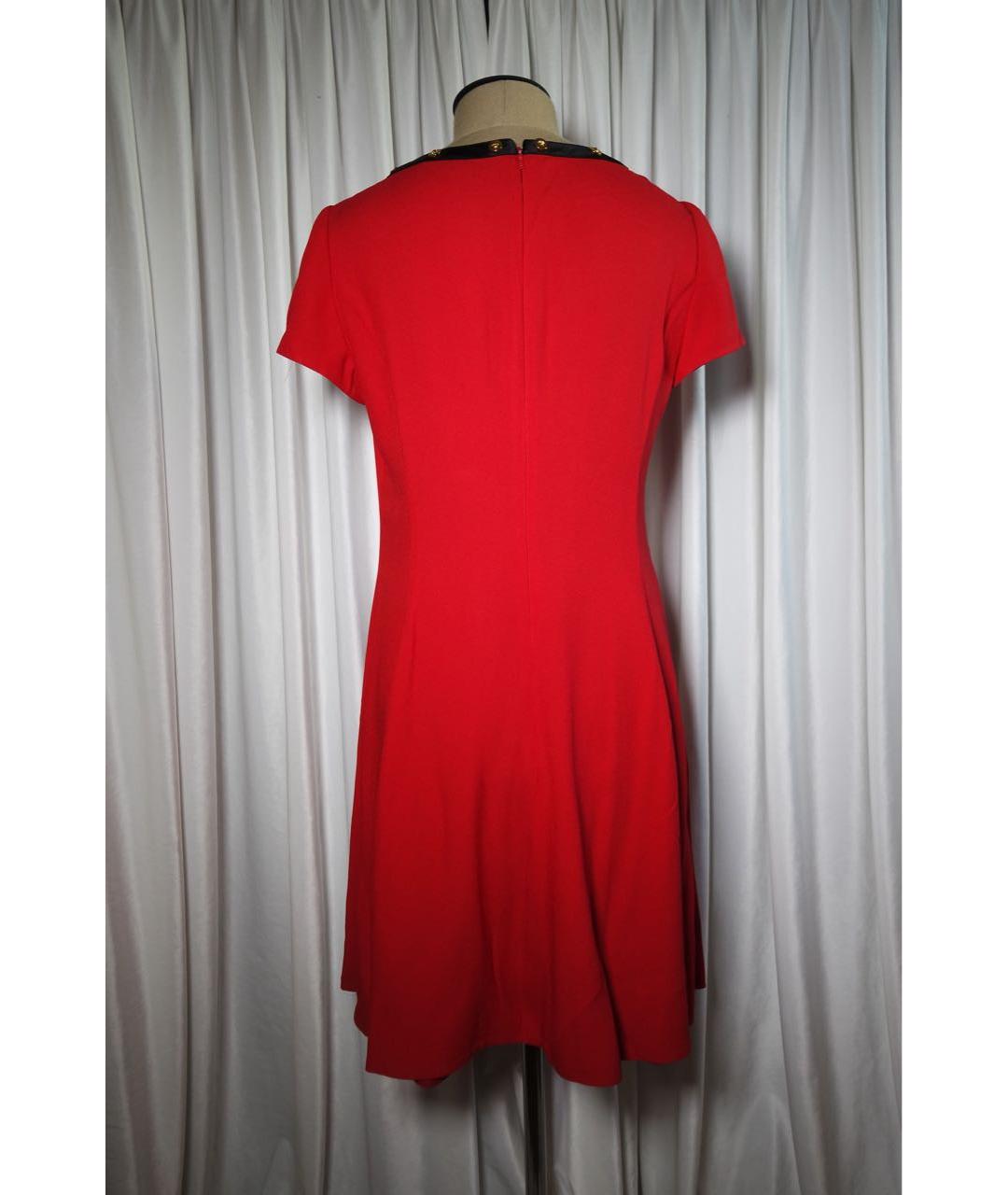 VERSACE Красное ацетатное коктейльное платье, фото 2