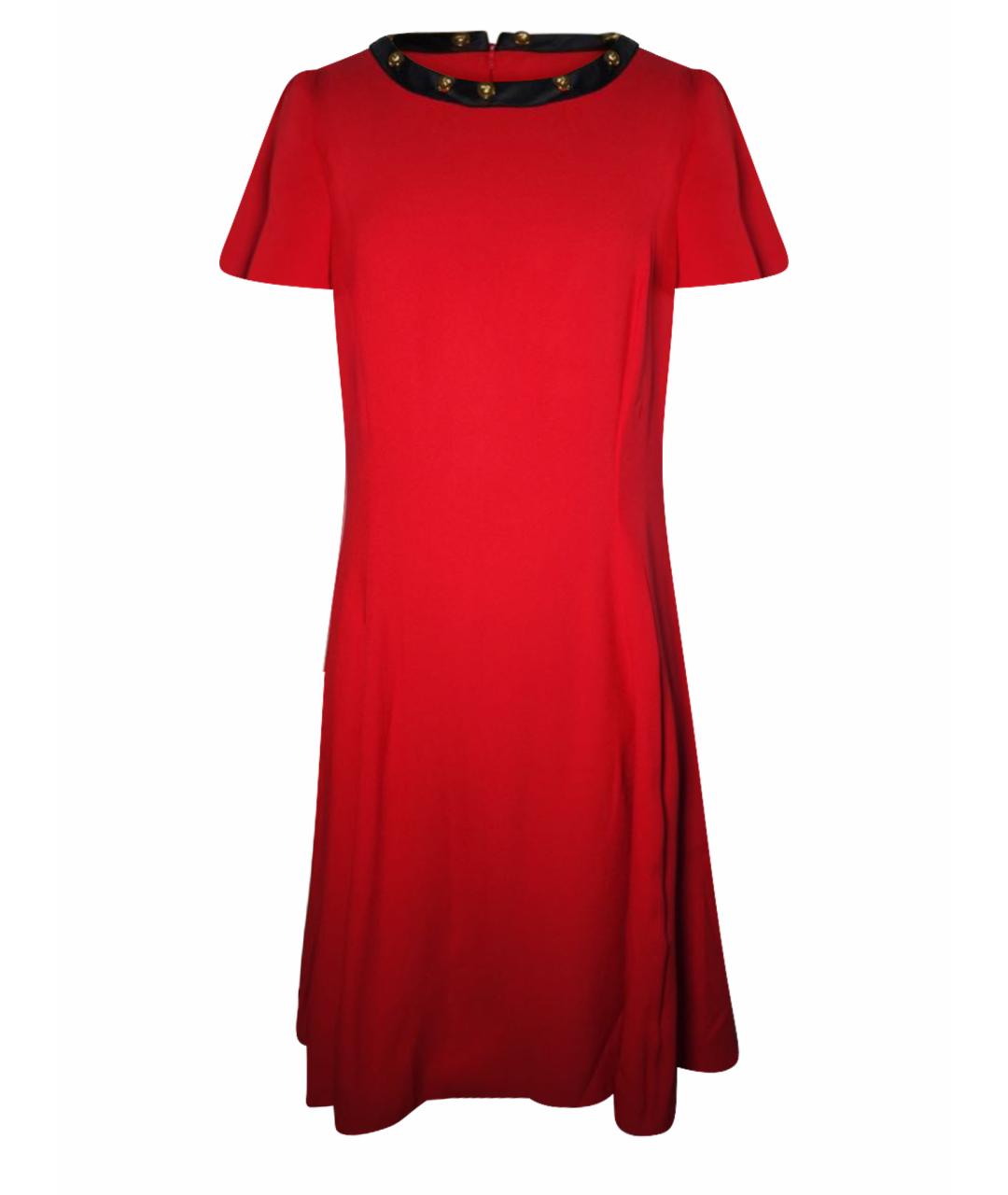 VERSACE Красное ацетатное коктейльное платье, фото 1