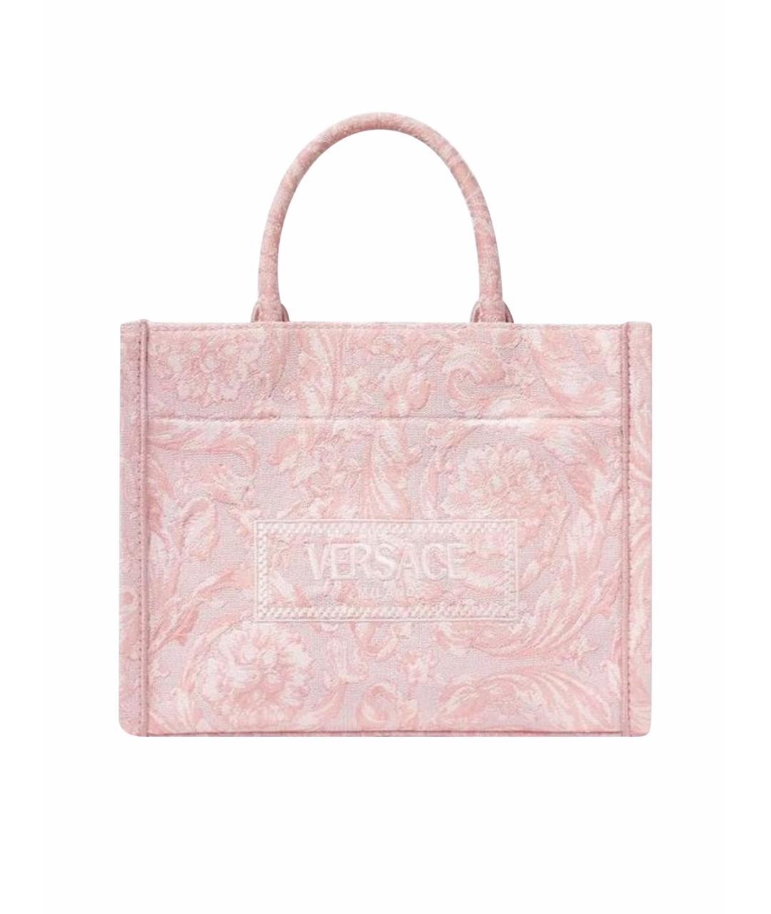 VERSACE Розовая сумка тоут, фото 1