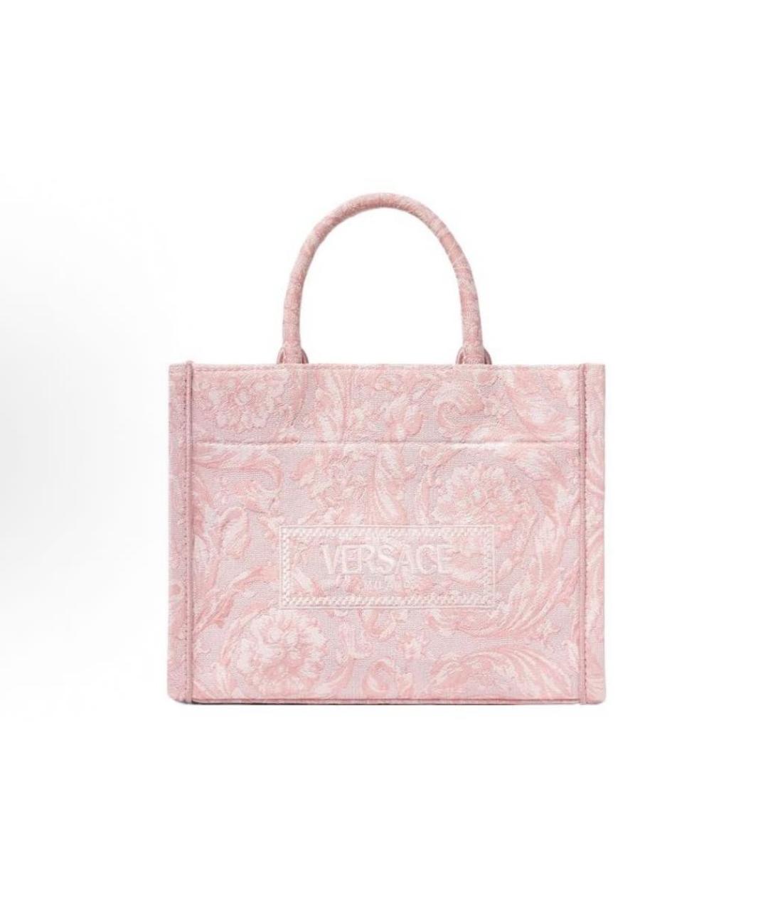 VERSACE Розовая сумка тоут, фото 5