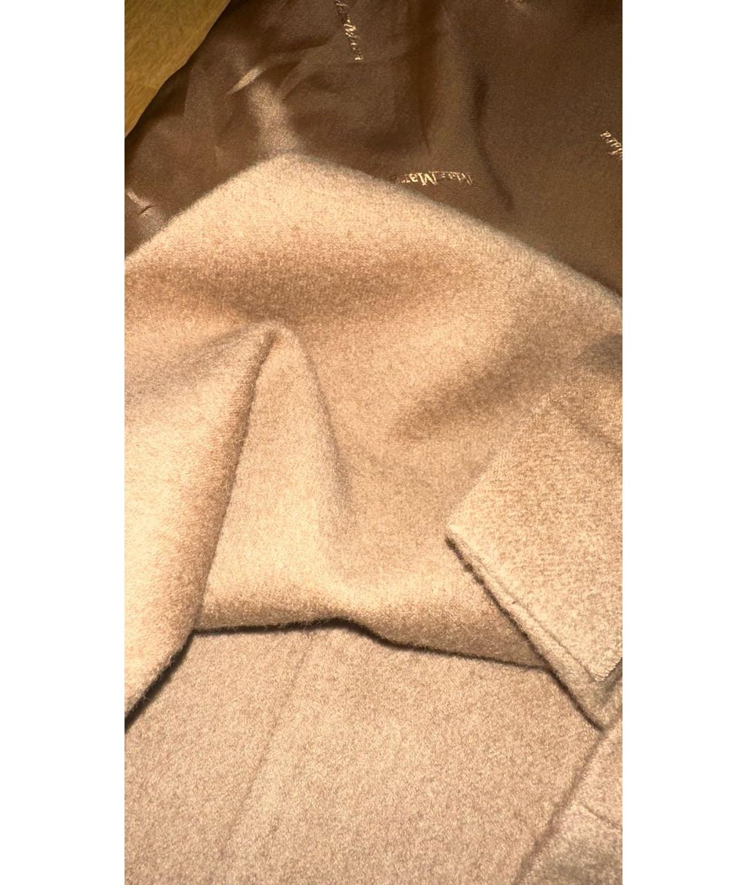 MAX MARA Коричневая шерстяная юбка миди, фото 4