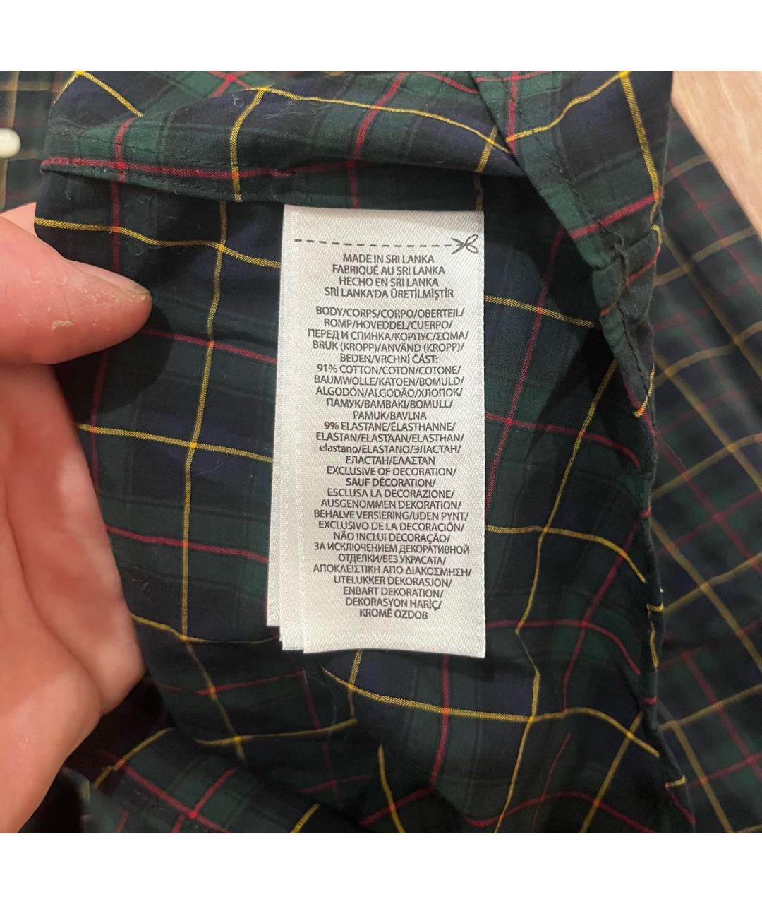 POLO RALPH LAUREN Зеленая хлопковая кэжуал рубашка, фото 4