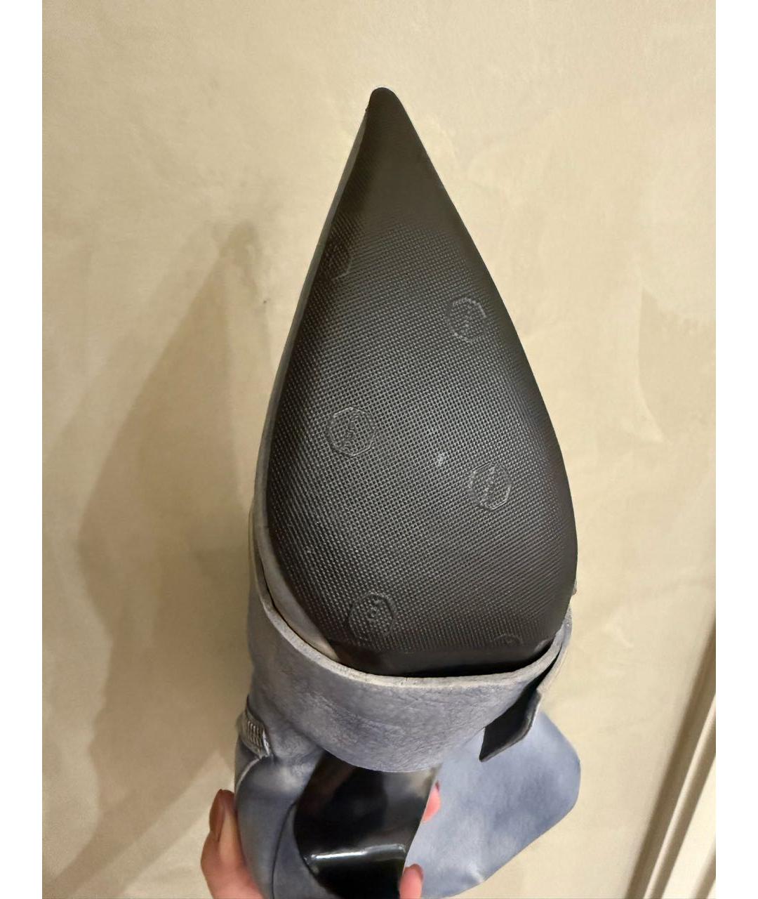 DIESEL Голубые кожаные сапоги, фото 7