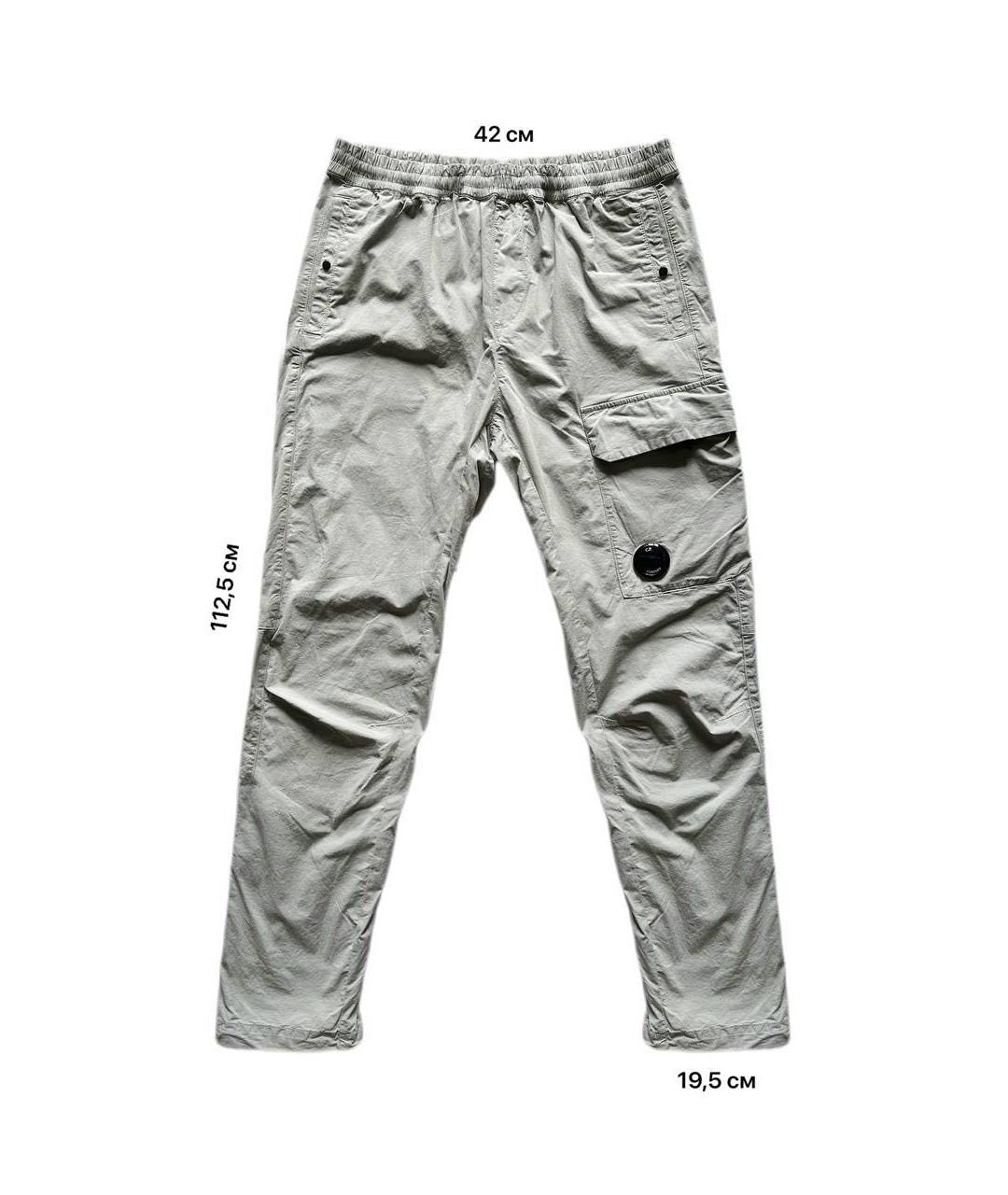 CP COMPANY Серые хлопковые повседневные брюки, фото 2