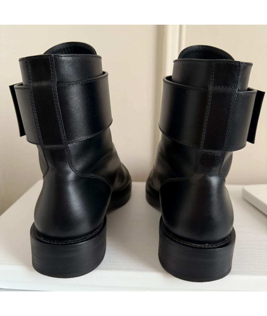 LOUIS VUITTON Черные кожаные ботинки, фото 4