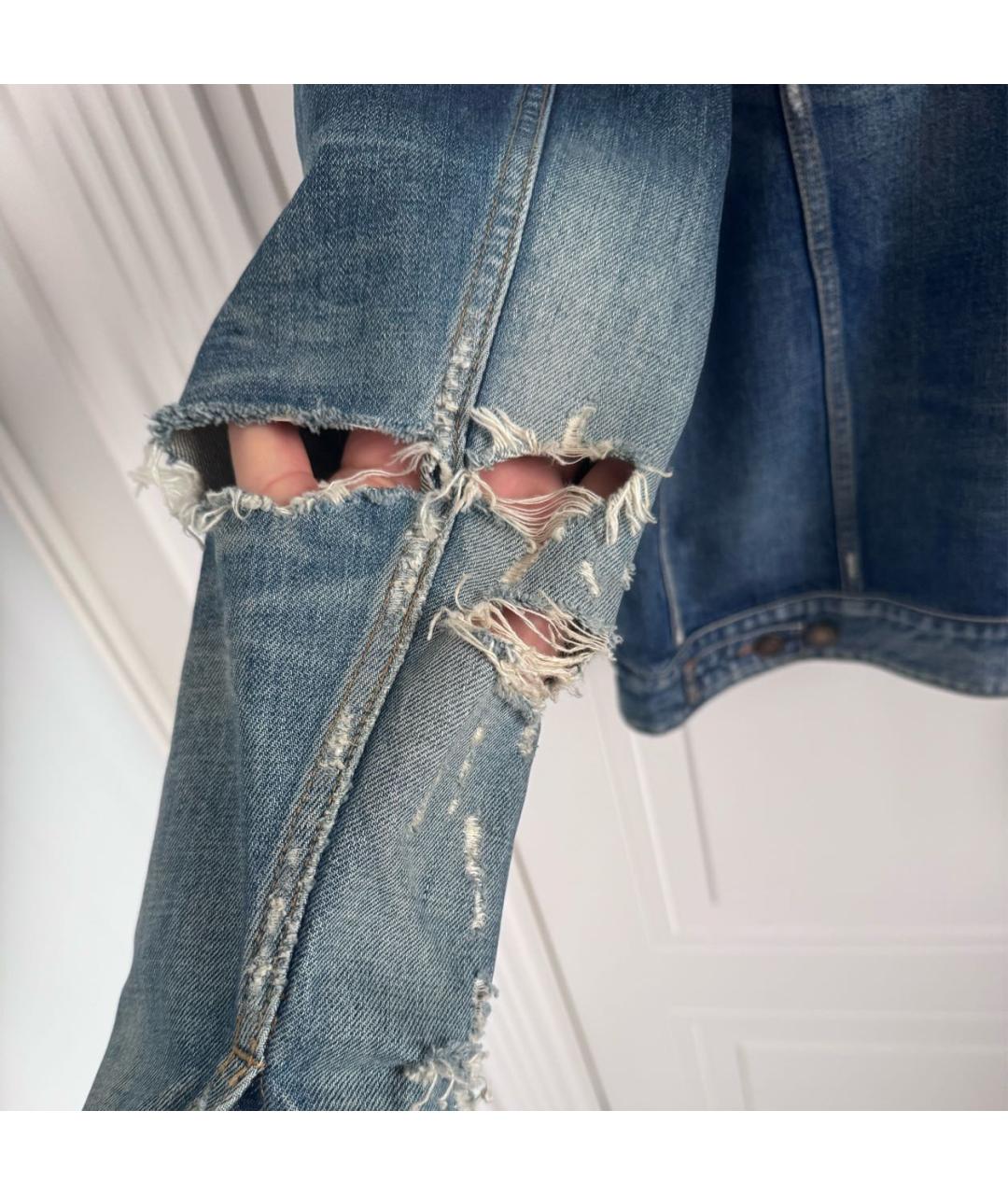 SAINT LAURENT Синяя деним куртка, фото 6