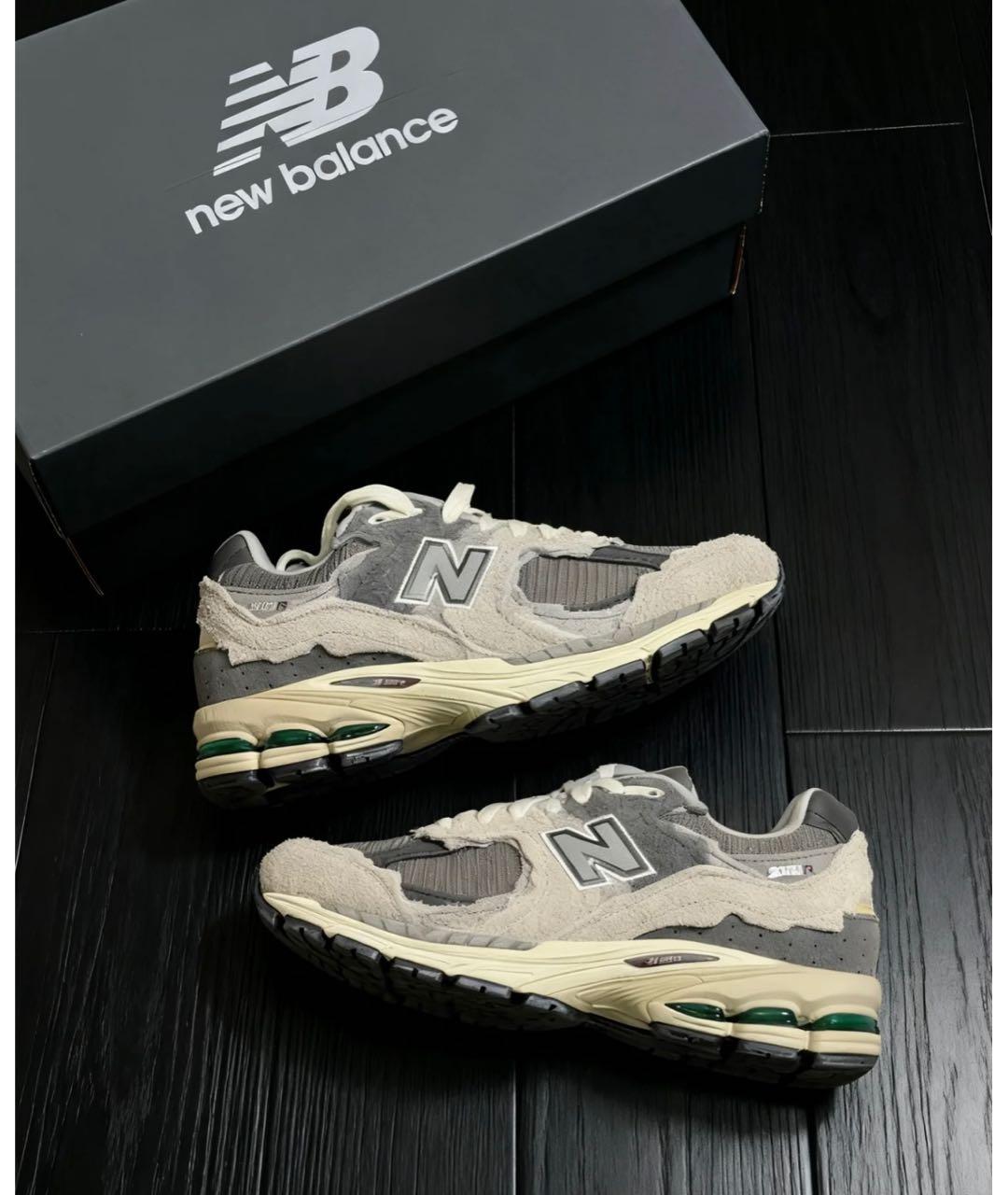 NEW BALANCE Серые замшевые кроссовки, фото 3