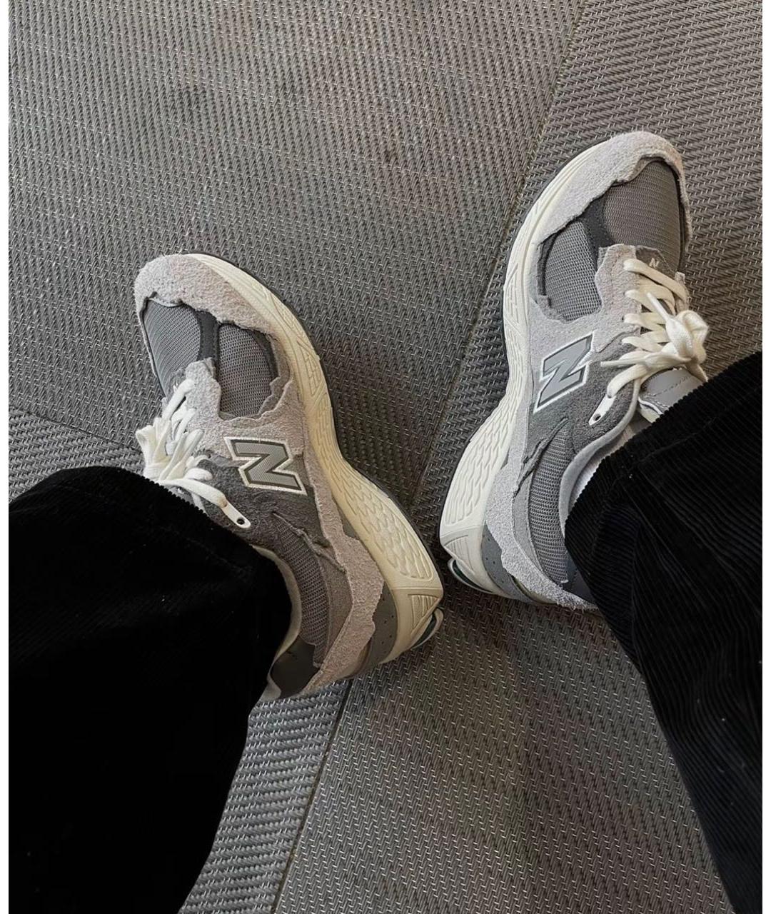 NEW BALANCE Серые замшевые кроссовки, фото 7