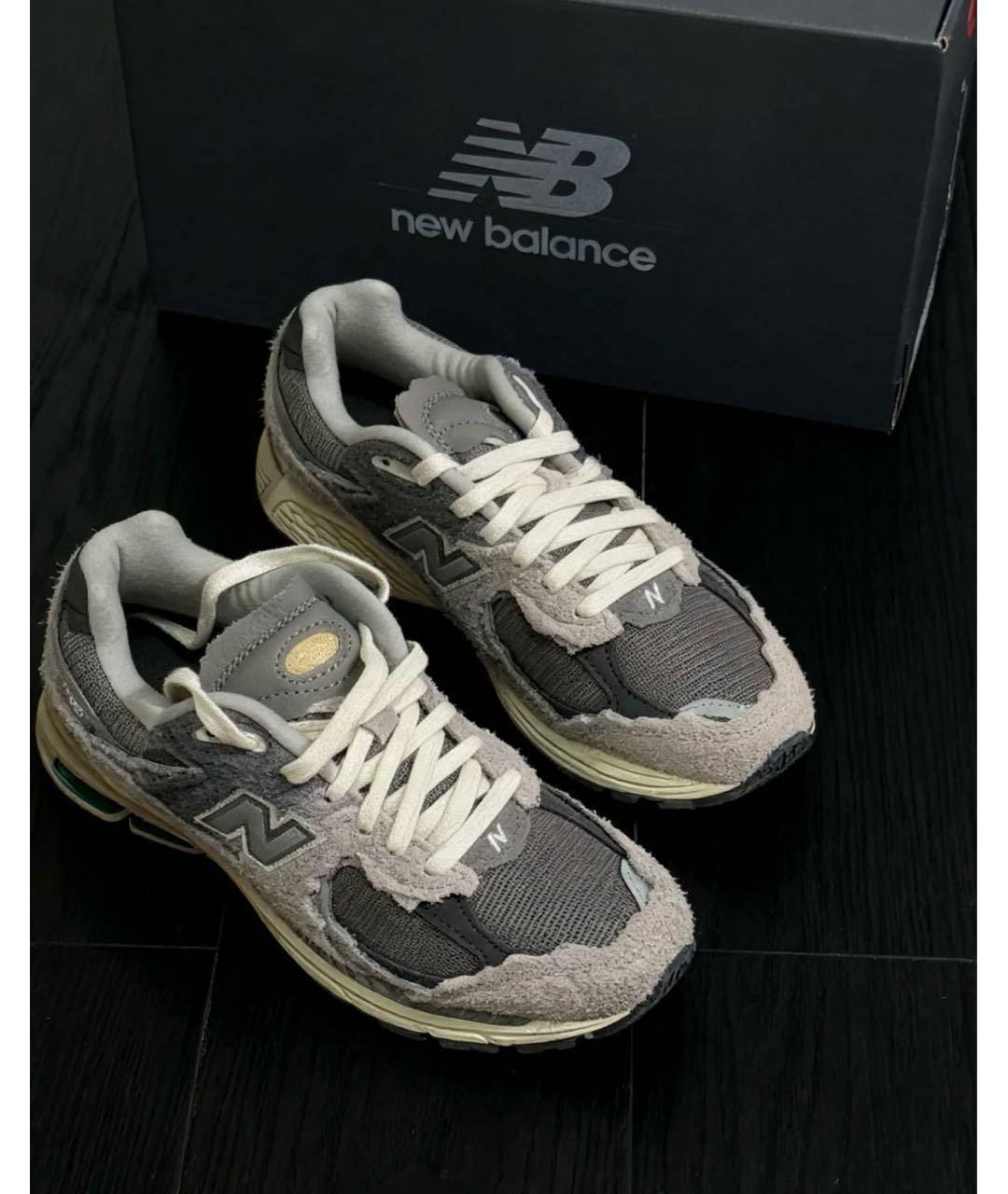 NEW BALANCE Серые замшевые кроссовки, фото 2