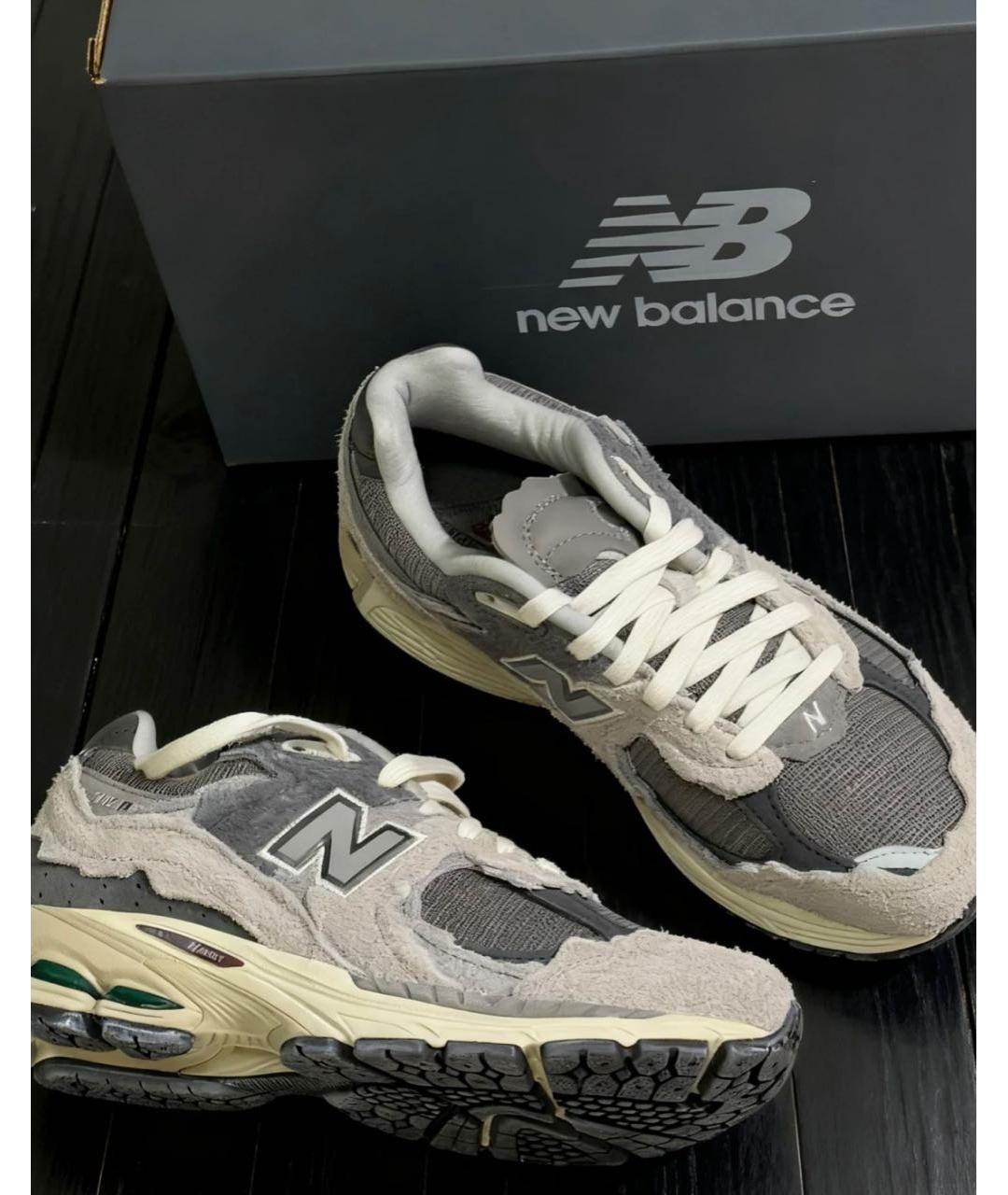 NEW BALANCE Серые замшевые кроссовки, фото 5