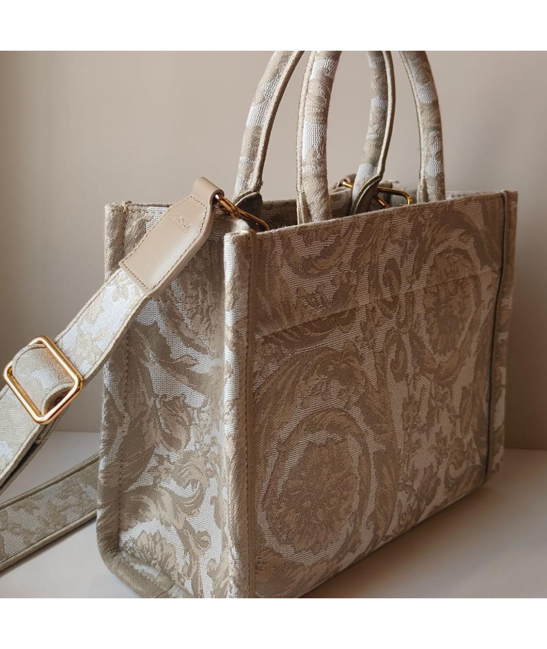 VERSACE Бежевая сумка тоут, фото 4