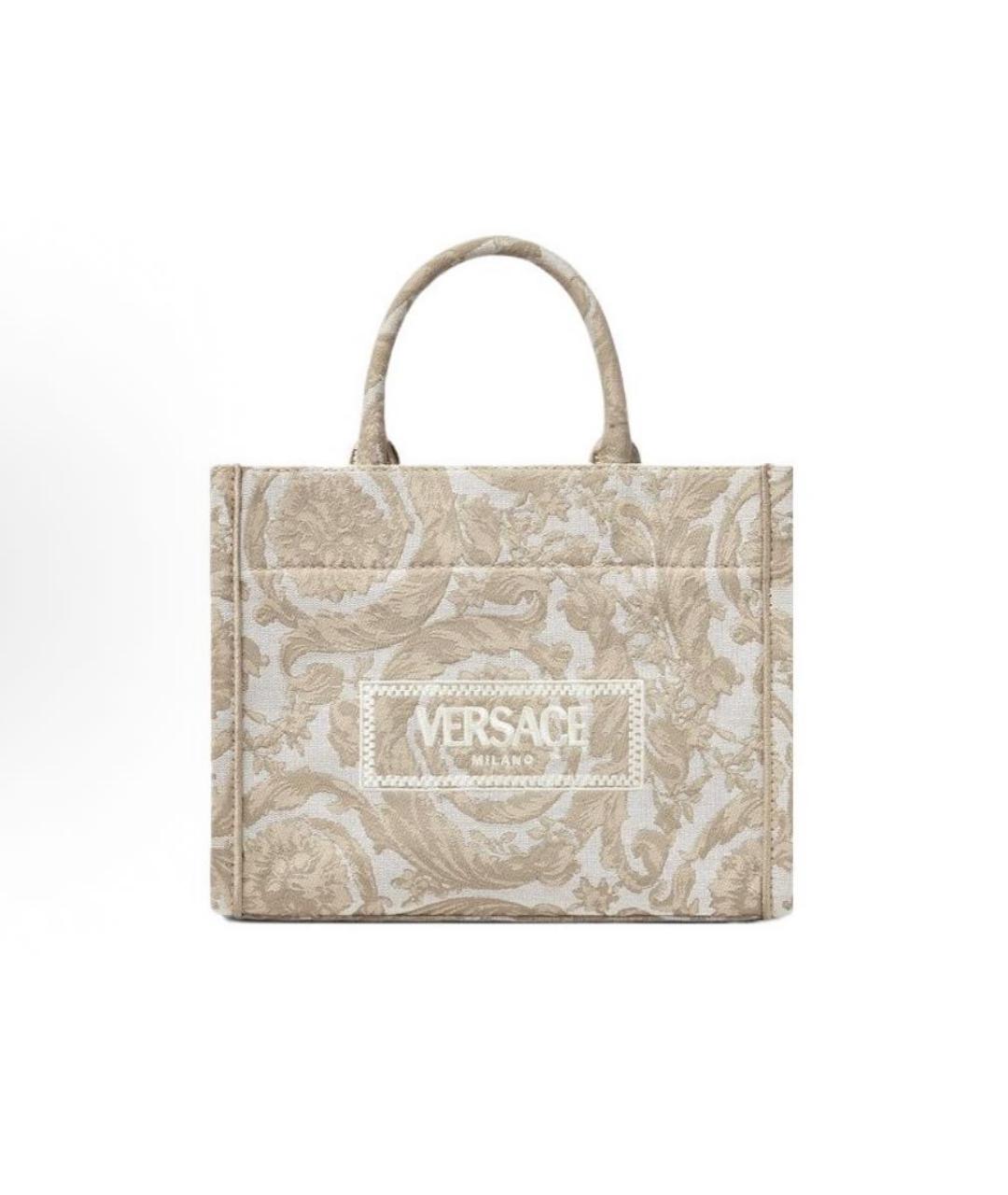 VERSACE Бежевая сумка тоут, фото 6