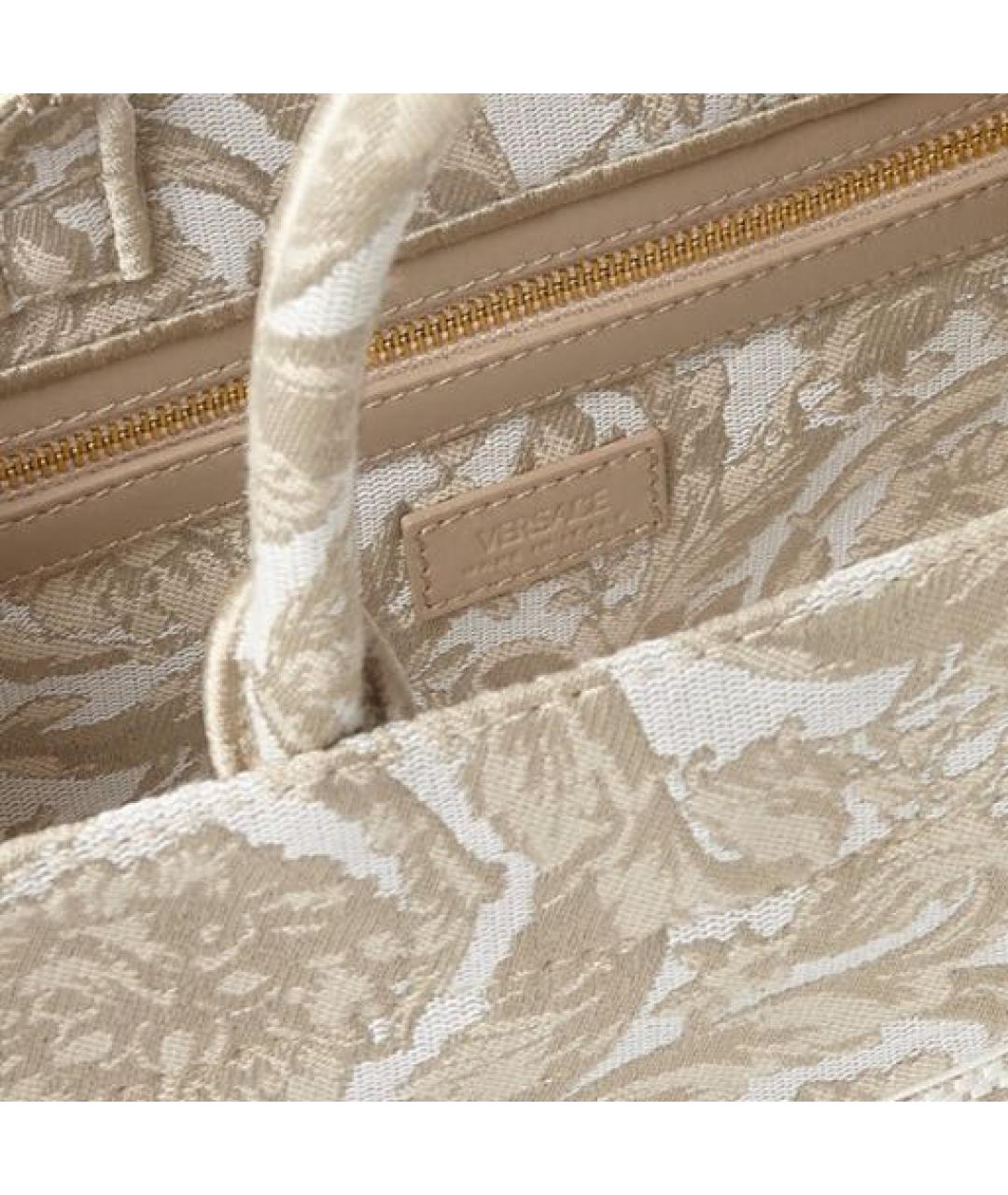 VERSACE Бежевая сумка тоут, фото 2