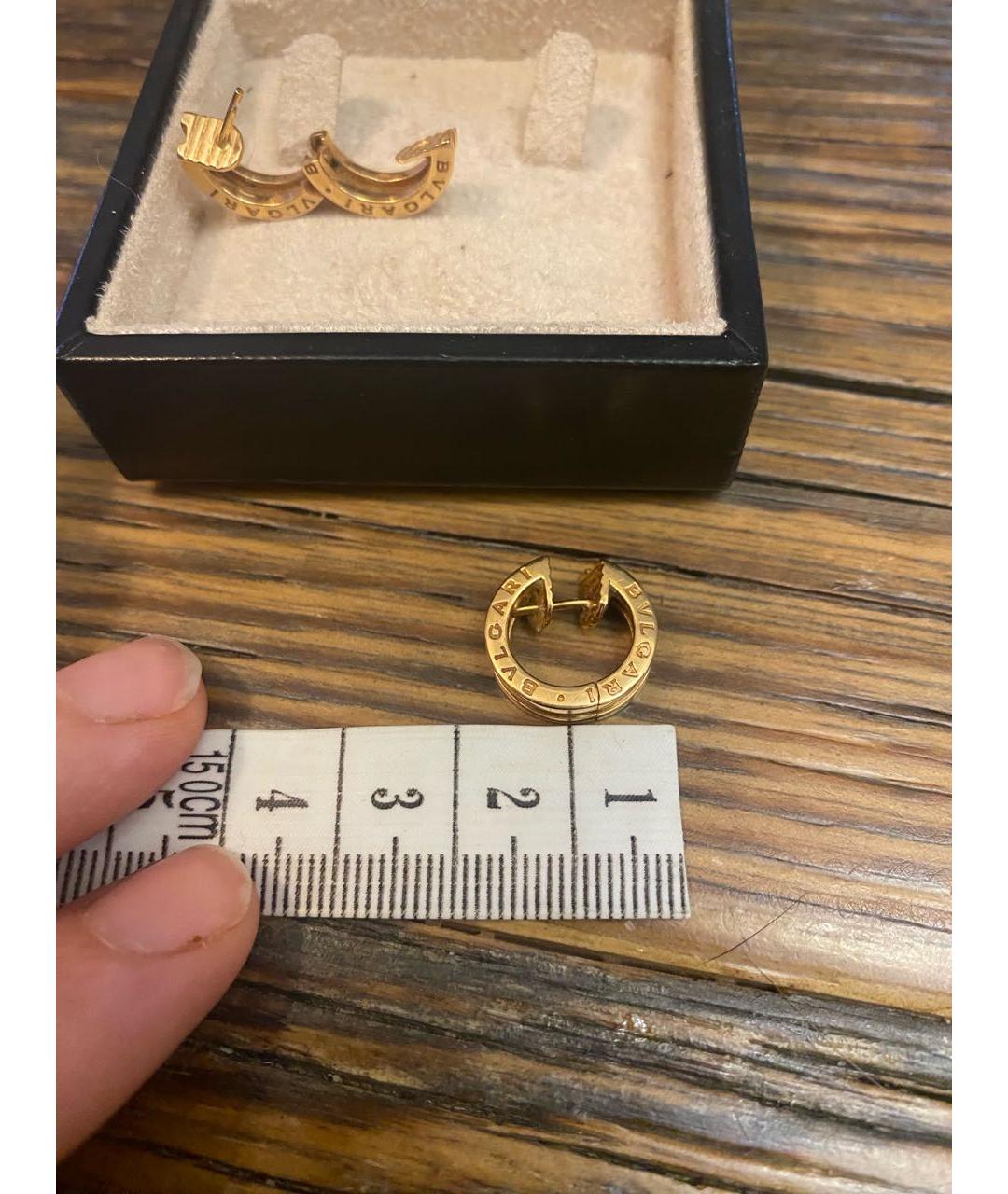 BVLGARI Золотые серьги из розового золота, фото 7