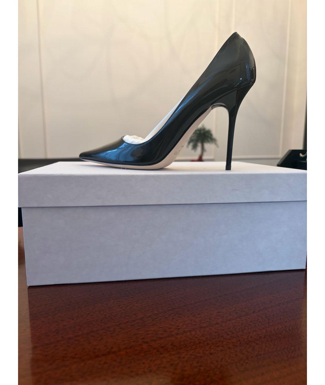 JIMMY CHOO Черные туфли из лакированной кожи, фото 5