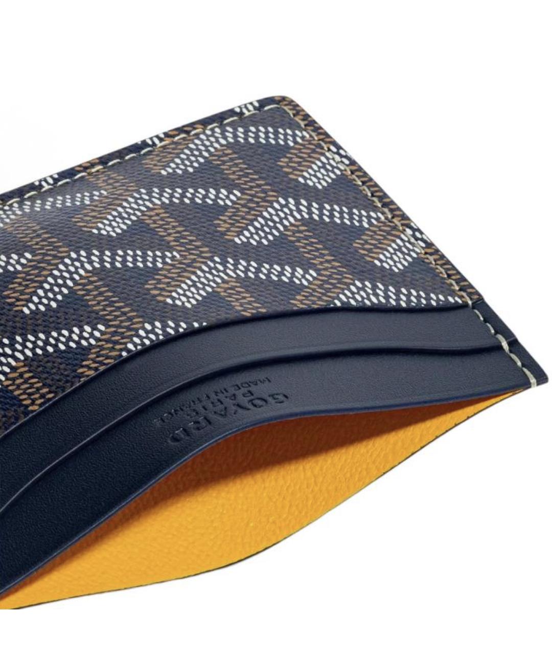 GOYARD Темно-синий кожаный кардхолдер, фото 2
