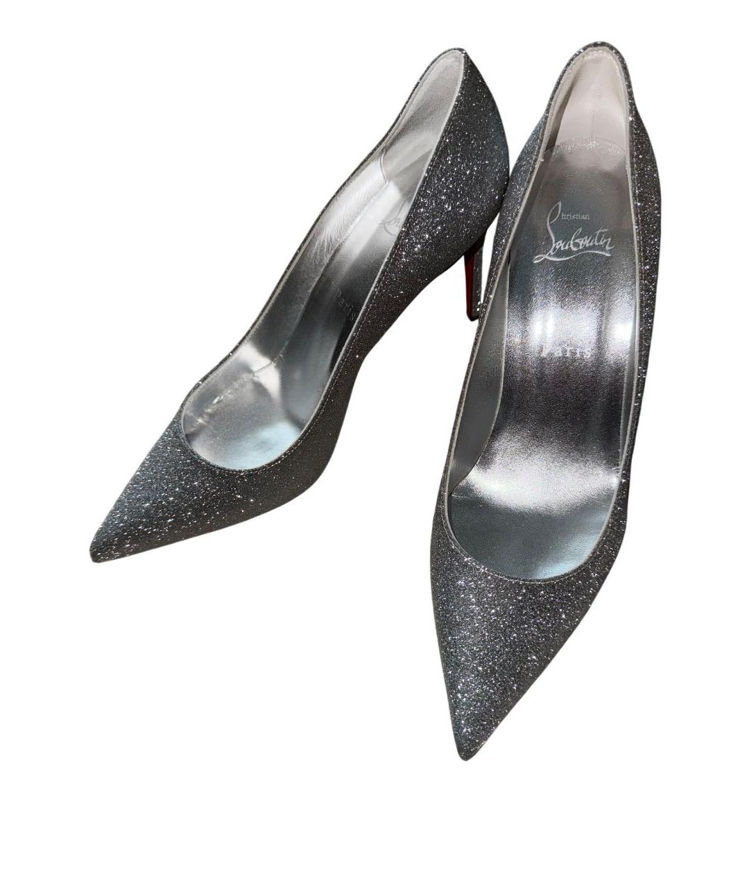 CHRISTIAN LOUBOUTIN Серебряные туфли, фото 3