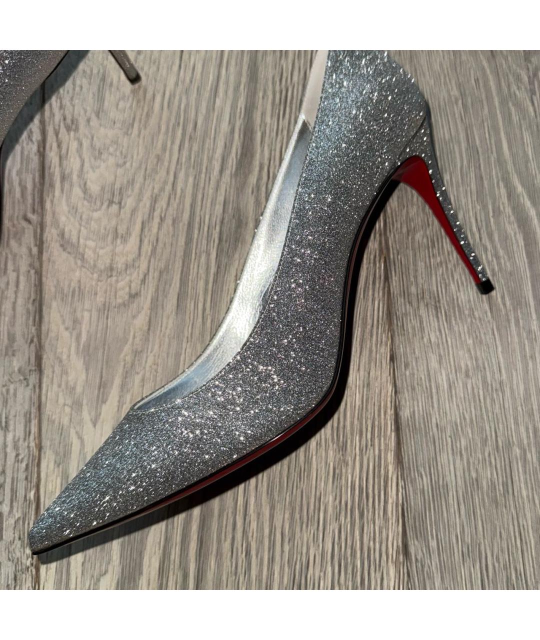 CHRISTIAN LOUBOUTIN Серебряные туфли, фото 5