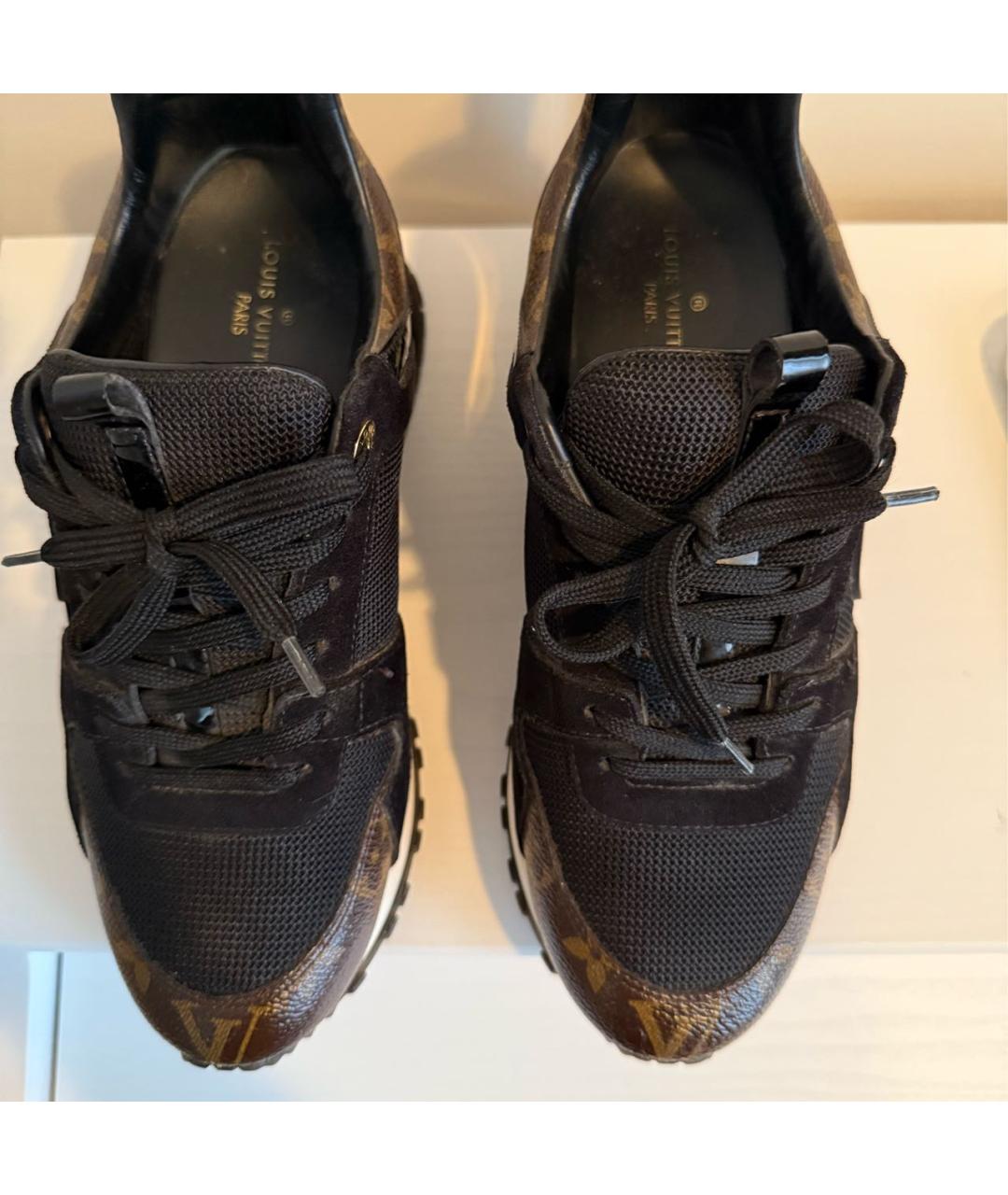 LOUIS VUITTON Черные кроссовки, фото 4
